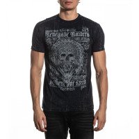 Футболка Affliction Renegade Raiders SS Tee Black Lava Wash