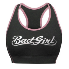 Топ женский спортивный Bad Girl Sports Bra Black Pink