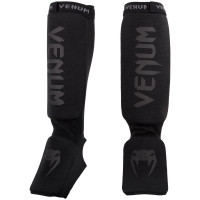 Защита голени и голеностопа Venum Kontact Shinguards - Matte Black