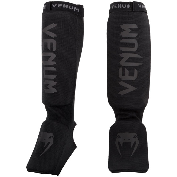 Защита голени и голеностопа Venum Kontact Shinguards - Matte Black