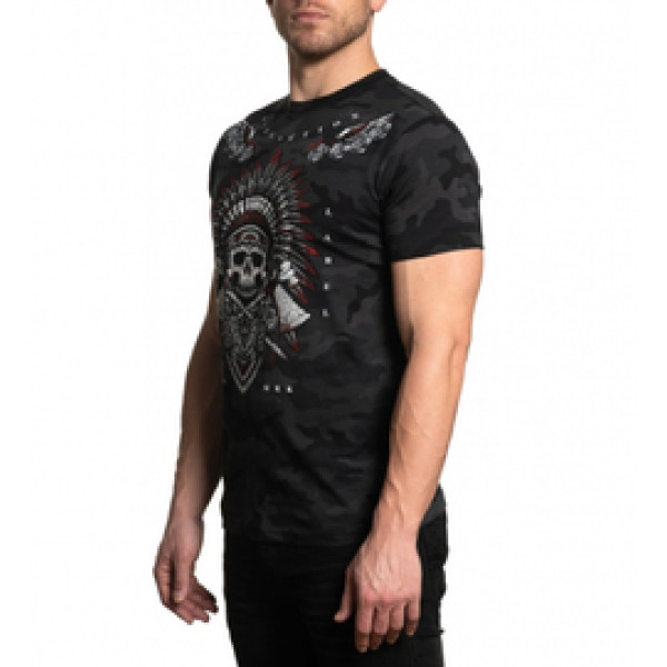 Футболка Affliction Jaguar God SS Tee Black Camo