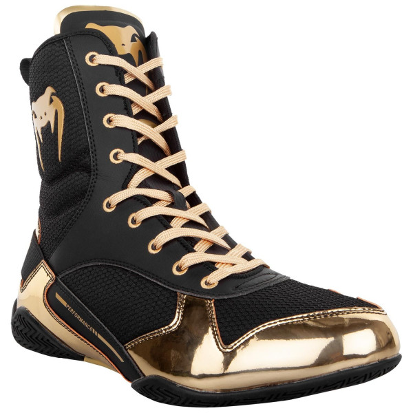 Боксерки Venum Elite Boxing Shoes Black Gold