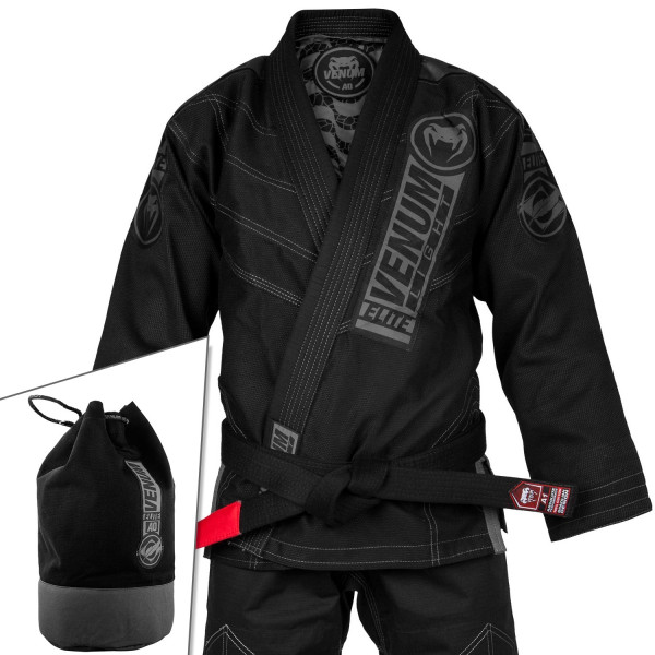 Кимоно для джиу-джитсу Venum Elite Light 2.0 BJJ GI Black Black