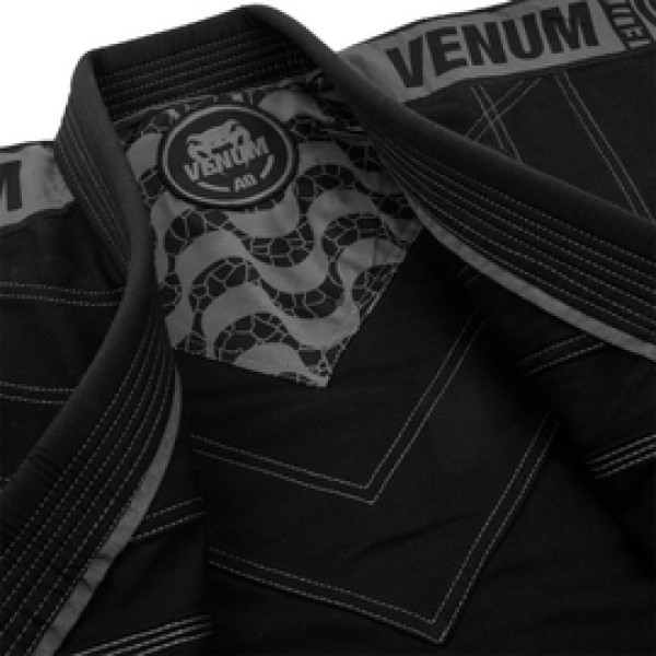 Кимоно для джиу-джитсу Venum Elite Light 2.0 BJJ GI Black Black