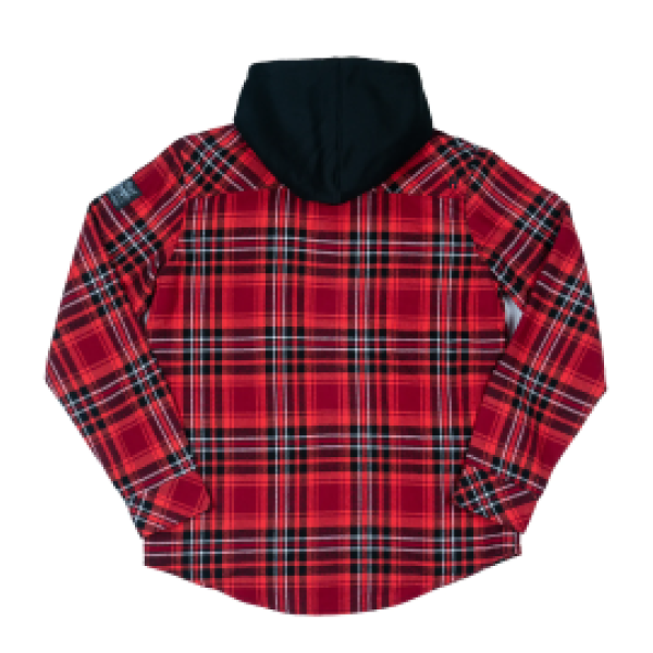 Куртка Howitzer Detonate Longsleeve Hooded Flannel Red Multi