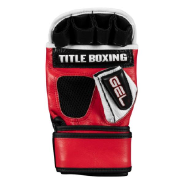 Перчатки для MMA Title Gel Incensed Wristband Heavy Bag Gloves Black White Red