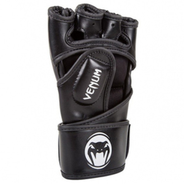 Перчатки Venum Impact MMA Gloves - Skintex Leather - Black