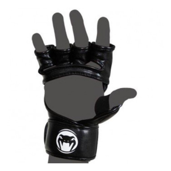 Перчатки Venum Impact MMA Gloves - Skintex Leather - Black