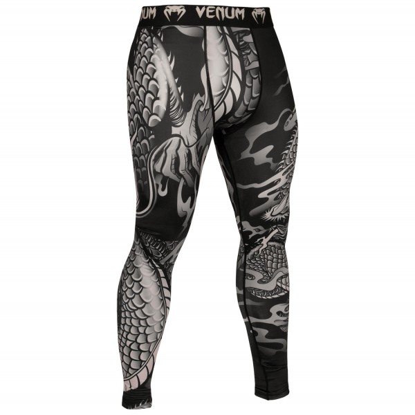 Компрессионные штаны Venum Dragon's Flight Black/Sand