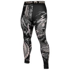 Компрессионные штаны Venum Dragon's Flight Black/Sand