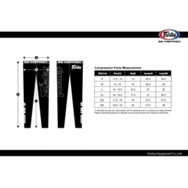 Компрессионные штаны Fairtex CP1 Compression Pants Black