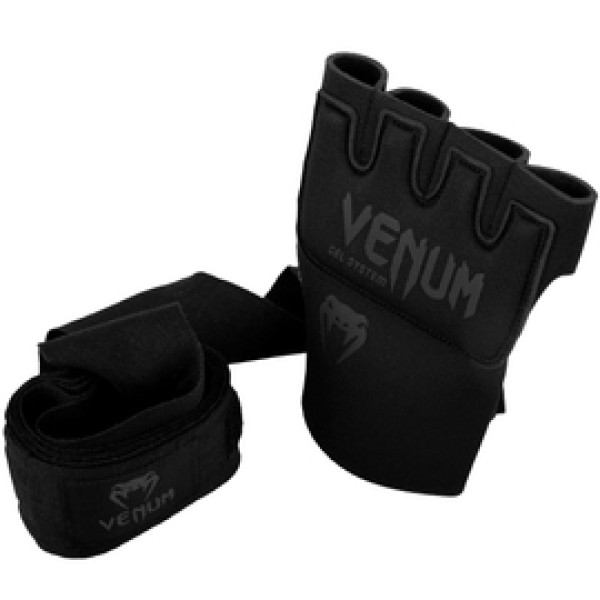 Накладки гелевые бинты Venum Gel Kontact Glove Wraps Matte Black