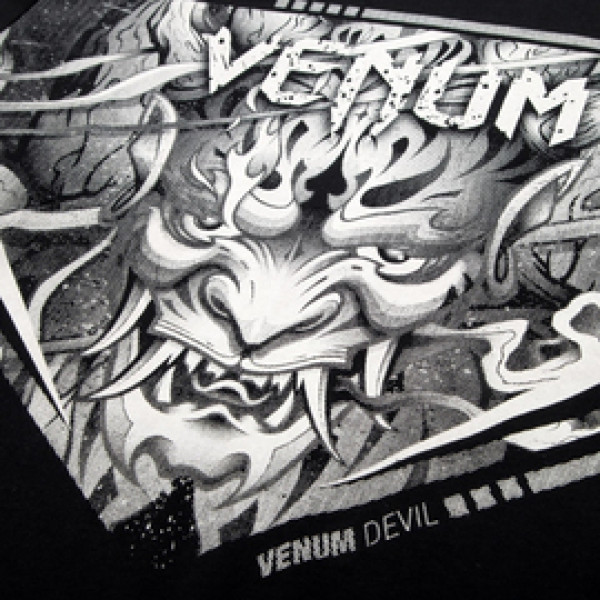 Футболка Venum Devil T-shirt White Black