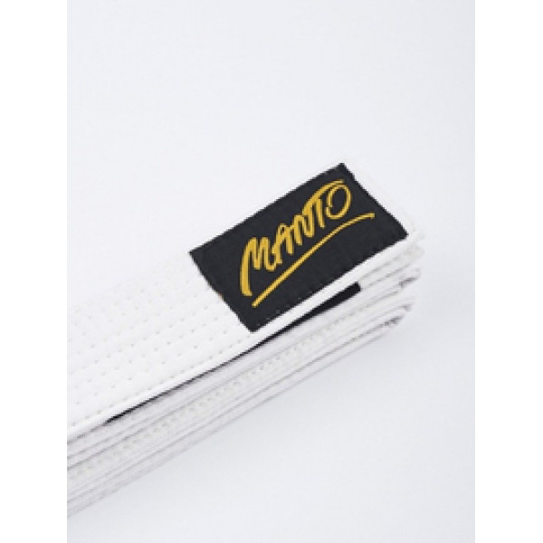 Детский пояс для кимоно MANTO Kids Belt BJJ TAG White
