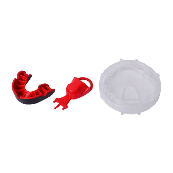 Капа боксерська OPRO Silver Black/Red (art.002189001)