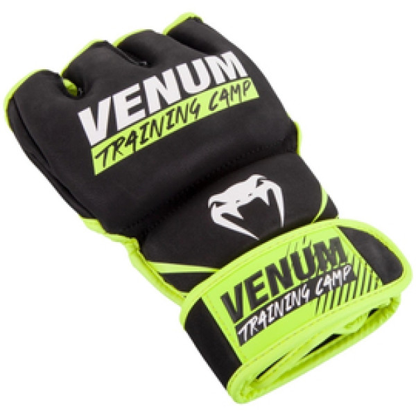 Перчатки MMA Venum Training Camp 2.0 MMA Gloves Black Neo Yellow