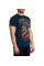 Футболка Affliction Mens Gearhead Short Sleeve Tee Navy Lava Wash
