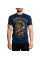 Футболка Affliction Mens Gearhead Short Sleeve Tee Navy Lava Wash