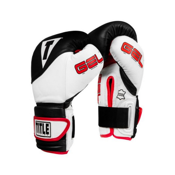 Боксерские перчатки TITLE GEL Suspense Training Gloves Black White