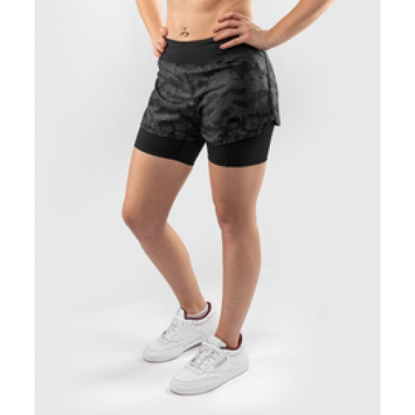 Компрессионные шорты Venum Defender Hybrid Compression Shorts Black Black