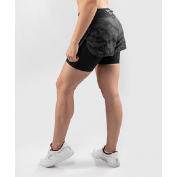 Компрессионные шорты Venum Defender Hybrid Compression Shorts Black Black