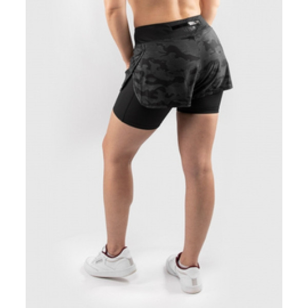 Компрессионные шорты Venum Defender Hybrid Compression Shorts Black Black