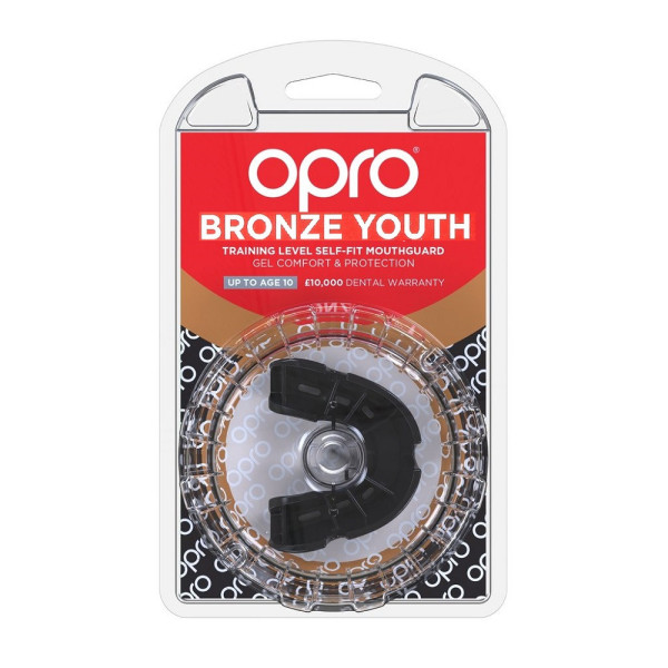 Капа боксерська OPRO Junior Bronze Black (art.002185001)