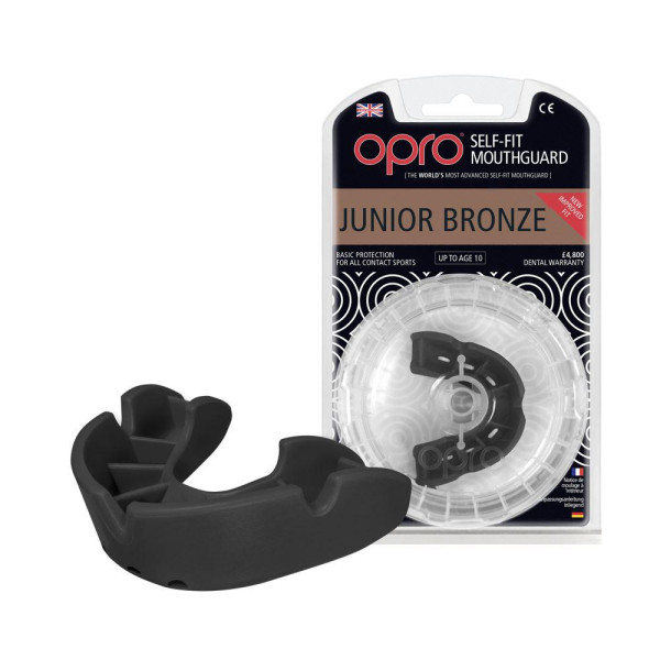 Капа боксерська OPRO Junior Bronze Black (art.002185001)