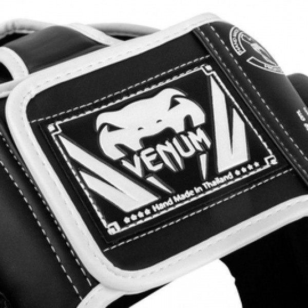 Шлем Venum Elite Headgear Black White