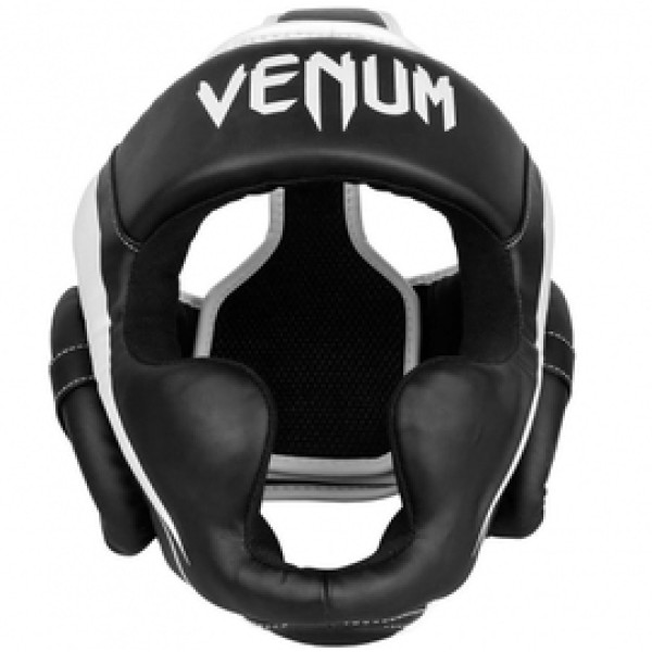 Шлем Venum Elite Headgear Black White
