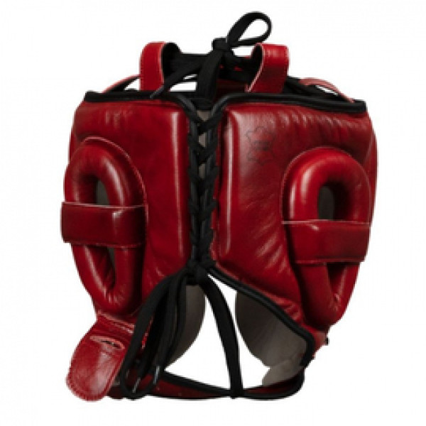 Шлем Title Blood Red Leather Sparring Headgear