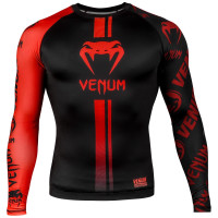 Рашгард Venum Logos Rashguard Long Sleeves Black Red