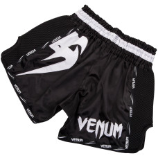 Шорты для тайского бокса Venum Giant Muay Thai Shorts Black White