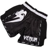 Шорты для тайского бокса Venum Giant Muay Thai Shorts Black White