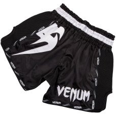 Шорты для тайского бокса Venum Giant Muay Thai Shorts Black White