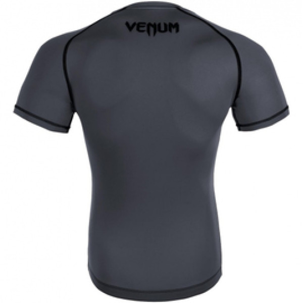 Компрессионная футболка Venum Contender 3.0 Compression T-shirt Short Sleeves Heather Grey/Black