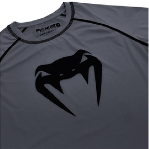 Компрессионная футболка Venum Contender 3.0 Compression T-shirt Short Sleeves Heather Grey/Black