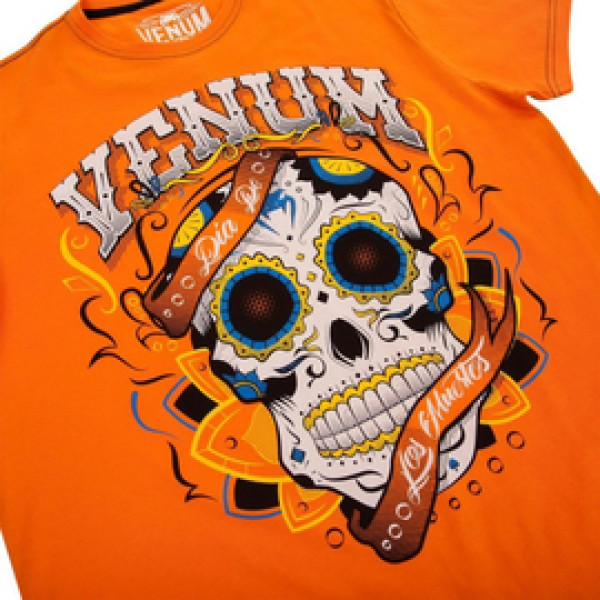 Футболка Venum Santa Muerte 2.0 T-shirt Orange