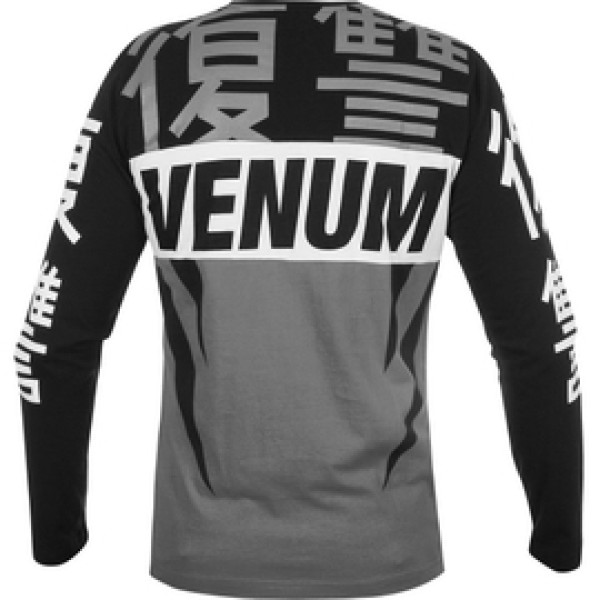 Лонгслив Venum Revenge T-Shirt Grey Black