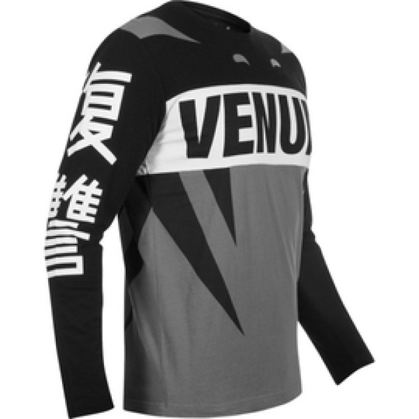 Лонгслив Venum Revenge T-Shirt Grey Black