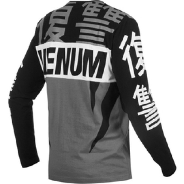 Лонгслив Venum Revenge T-Shirt Grey Black