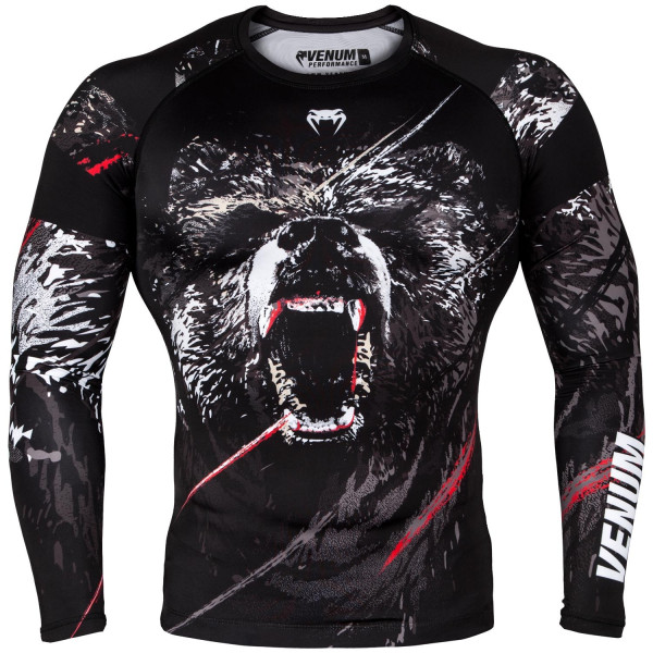 Рашгард Venum Grizzli Rashguard Long Sleeves Black