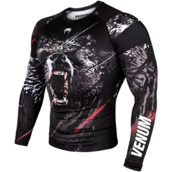 Рашгард Venum Grizzli Rashguard Long Sleeves Black