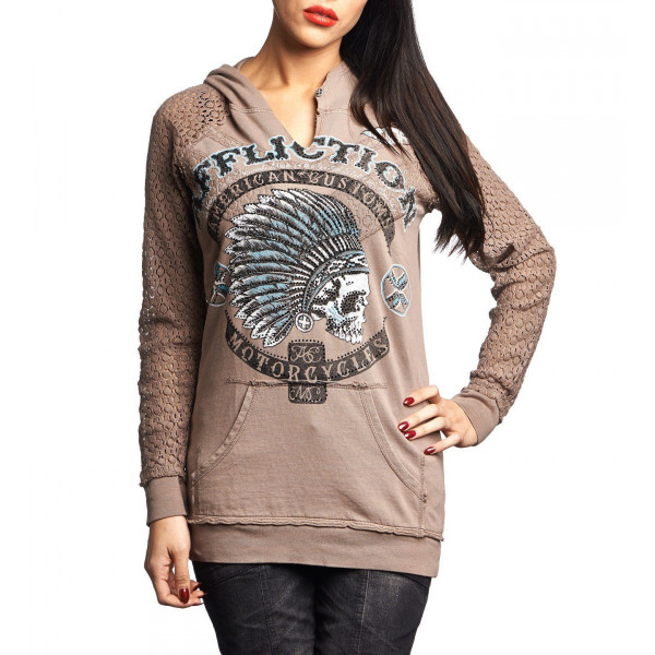 Женская толстовка Affliction AC Arrow Pullover Hood