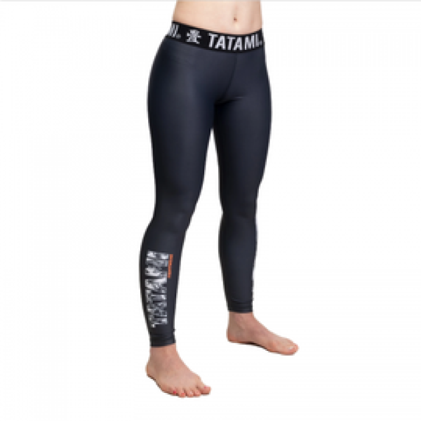 Женские компрессионные штаны Tatami Ladies Tropic Black Grappling Spats