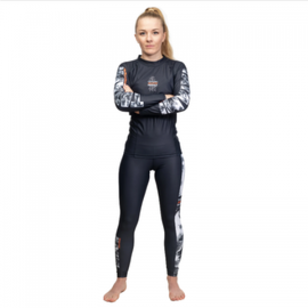 Женские компрессионные штаны Tatami Ladies Tropic Black Grappling Spats
