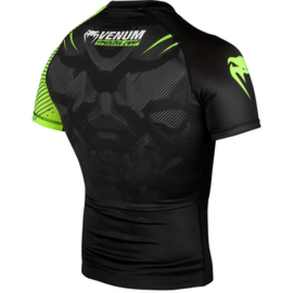 Рашгард Venum Training Camp 2.0 Rashguard Short Black Neo Yellow