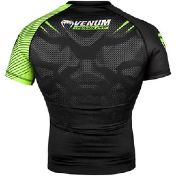 Рашгард Venum Training Camp 2.0 Rashguard Short Black Neo Yellow