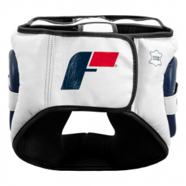 Боксерский шлем Fighting Force Full Training Headgear White Blue