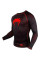 Компрессионная футболка Venum Contender 3.0 Compression T-shirt Long Sleeves Black/Red